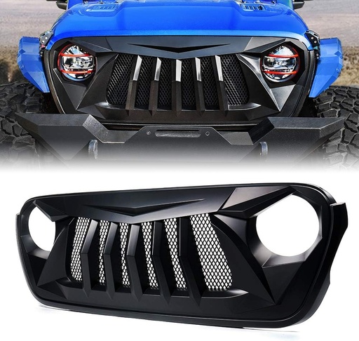 Parrilla Frontal Estilo Black Widow para Jeep JL / JT / Gladiator 2018-2023.