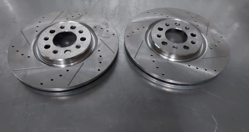 Discos delanteros perforados ventilados para Jeep Wrangler 2018-2022